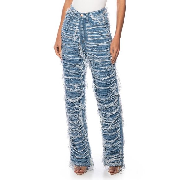 MIZ BOHO Super Distressed Jeans 11 - Picture 6 of 8
